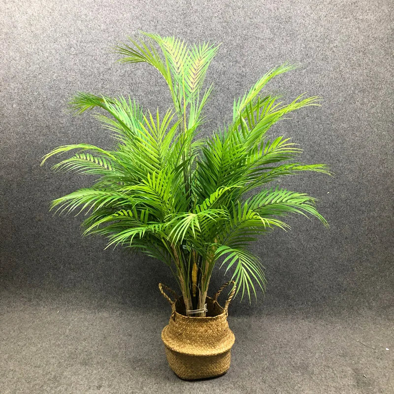 125cm Artificial Palm Tree with Monstera Leaves