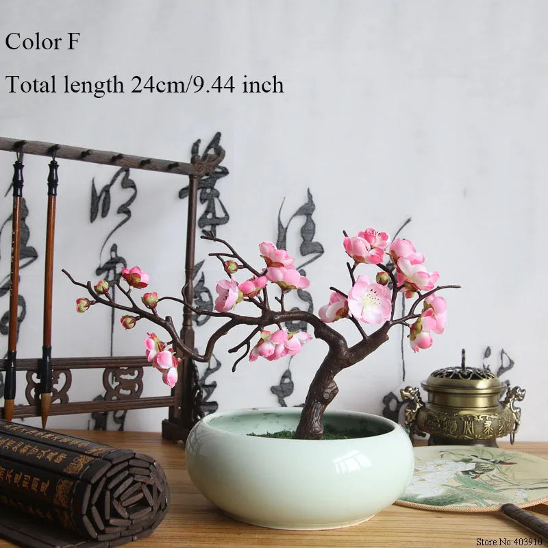 Elegant Plum Cherry Blossom Silk Flowers - Perfect for Home and Event Decoration