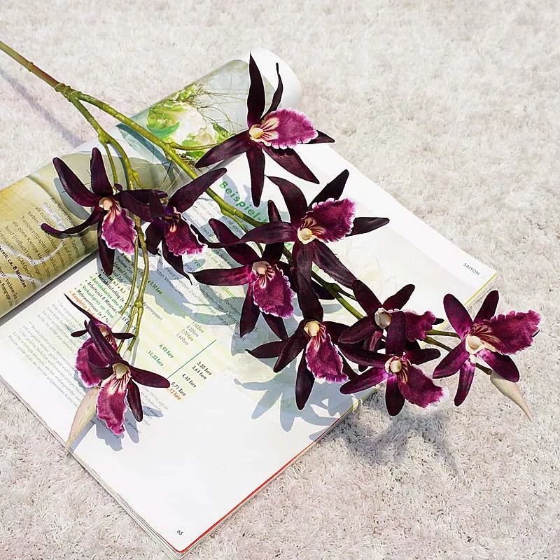 Elegant Silk Butterfly Orchid Branch for Stylish Home Decor and Events