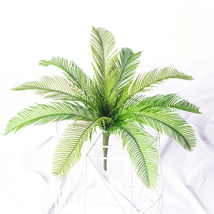 Tropical Artificial Cycas Palm Tree - Green Plastic Plant for Home Garden and Wedding Decor