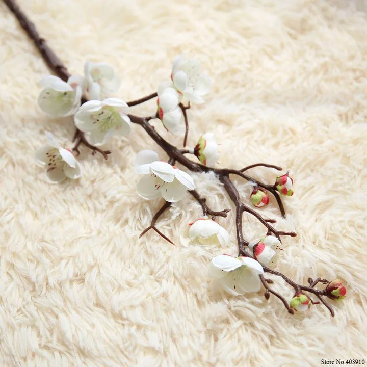 Elegant Plum Cherry Blossom Silk Flowers - Perfect for Home and Event Decoration