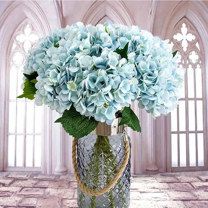 Artificial Hydrangea Silk Flower Bouquet Wedding Home Decor