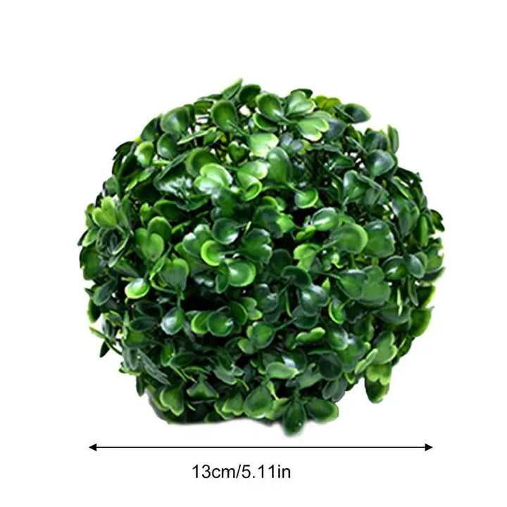 Lifelike Boxwood Topiary Sphere - Durable Faux Greenery Décor