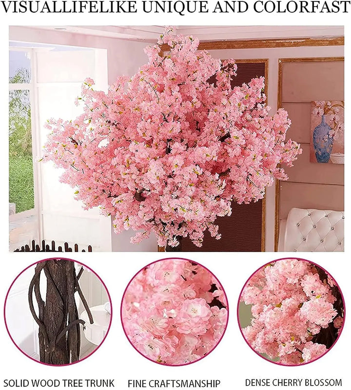 Pink Cherry Blossom Tree (4 Feet) - Elegant Artificial Decor for Home, Office, and Special Occasions