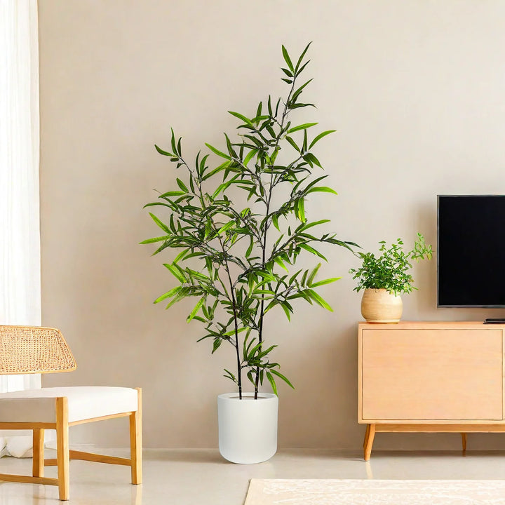 Vibrant Artificial Bamboo Plant Branch - Lifelike Home & Office Decor - 160CM