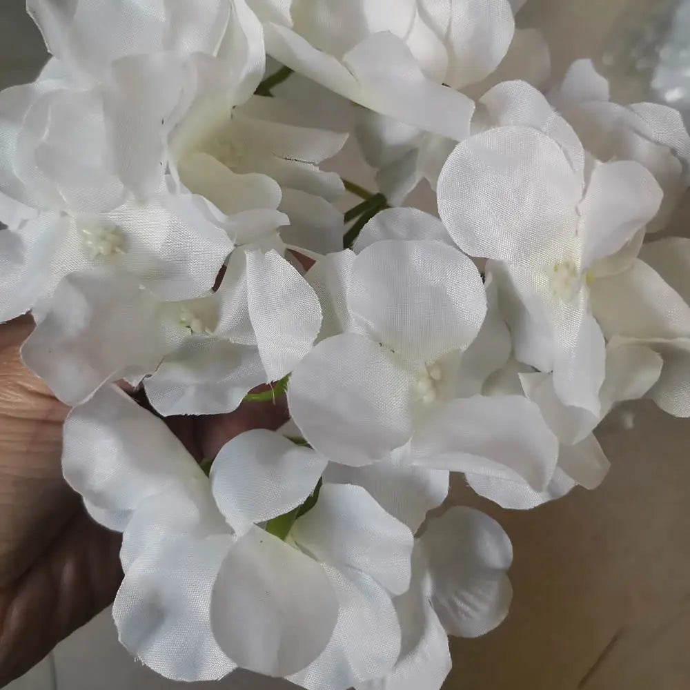 Silk Hydrangea Flower Heads - Set of 50