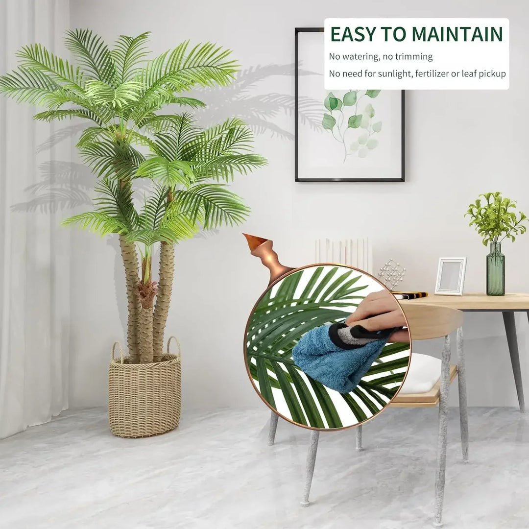 Tropical Silk Palm Tree - Indoor/Outdoor Decor Plant