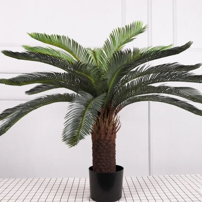 Artificial Potted Coconut Palm Tree - Indoor/Outdoor Fake Plant