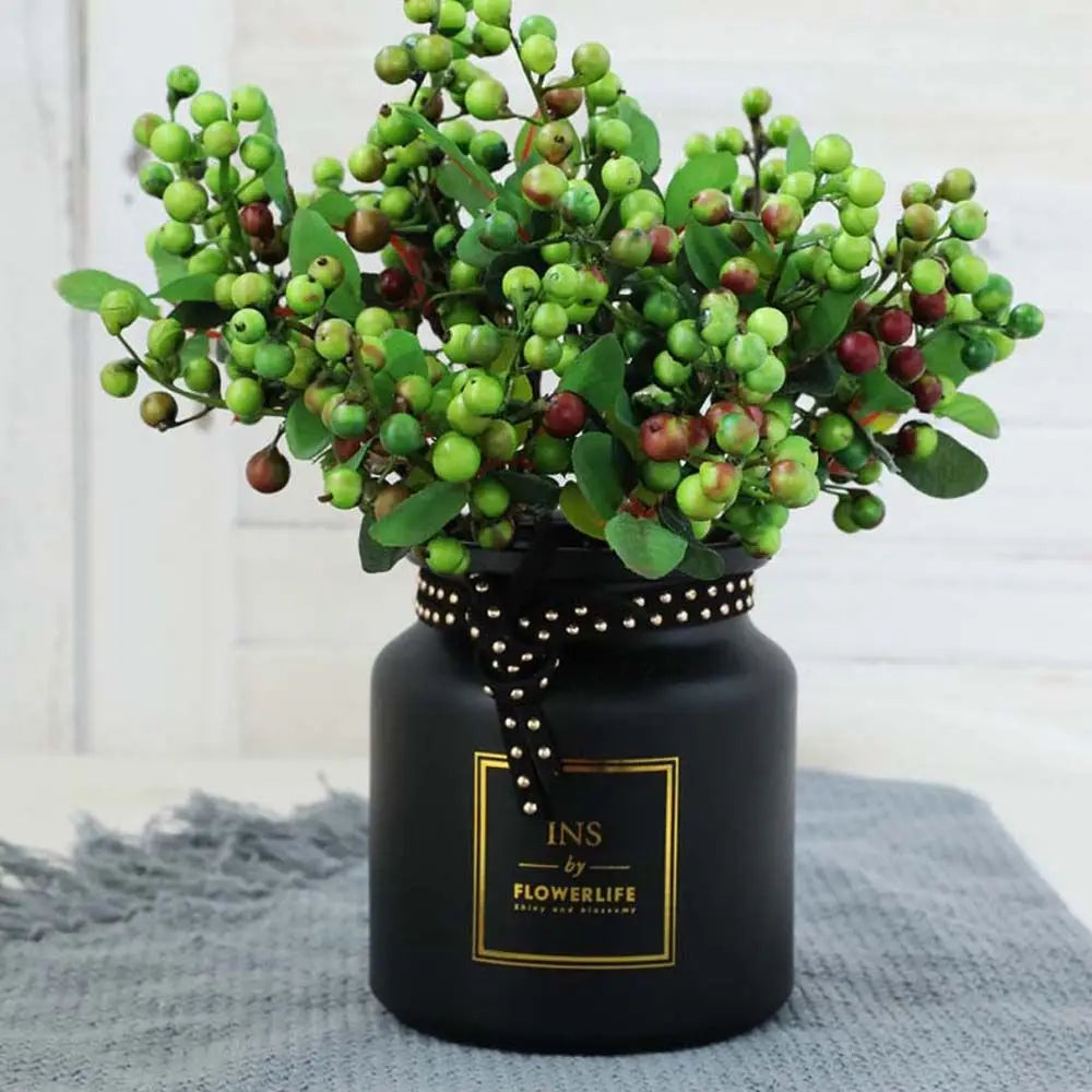 Vibrant Foam Berry Blueberry Decorative Artificial Plant Ornament