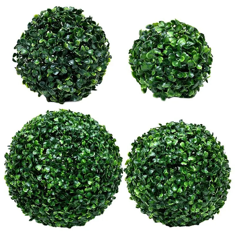 Lifelike Boxwood Topiary Sphere - Durable Faux Greenery Décor