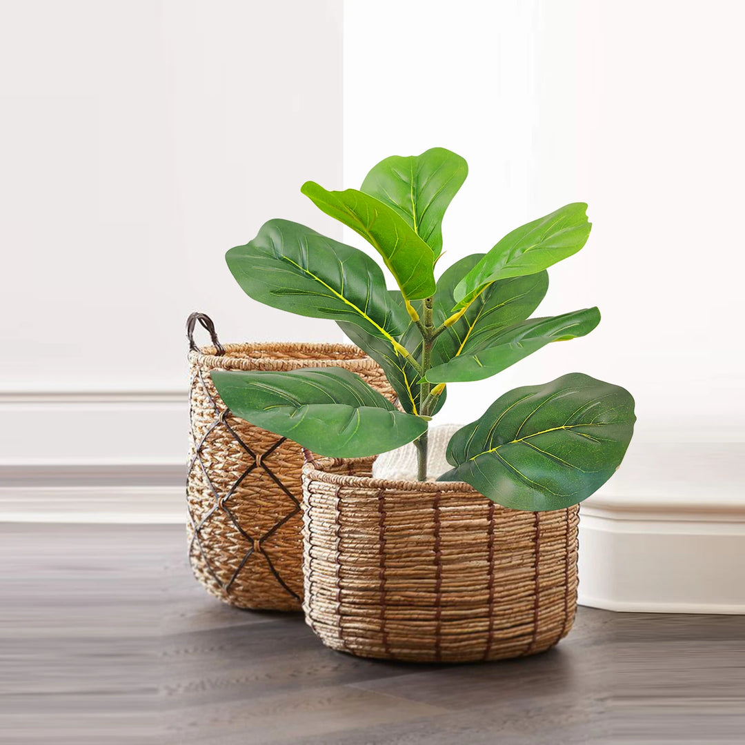 Little Artificial Fiddle Leaf Fig Tree - Home & Office Decoration