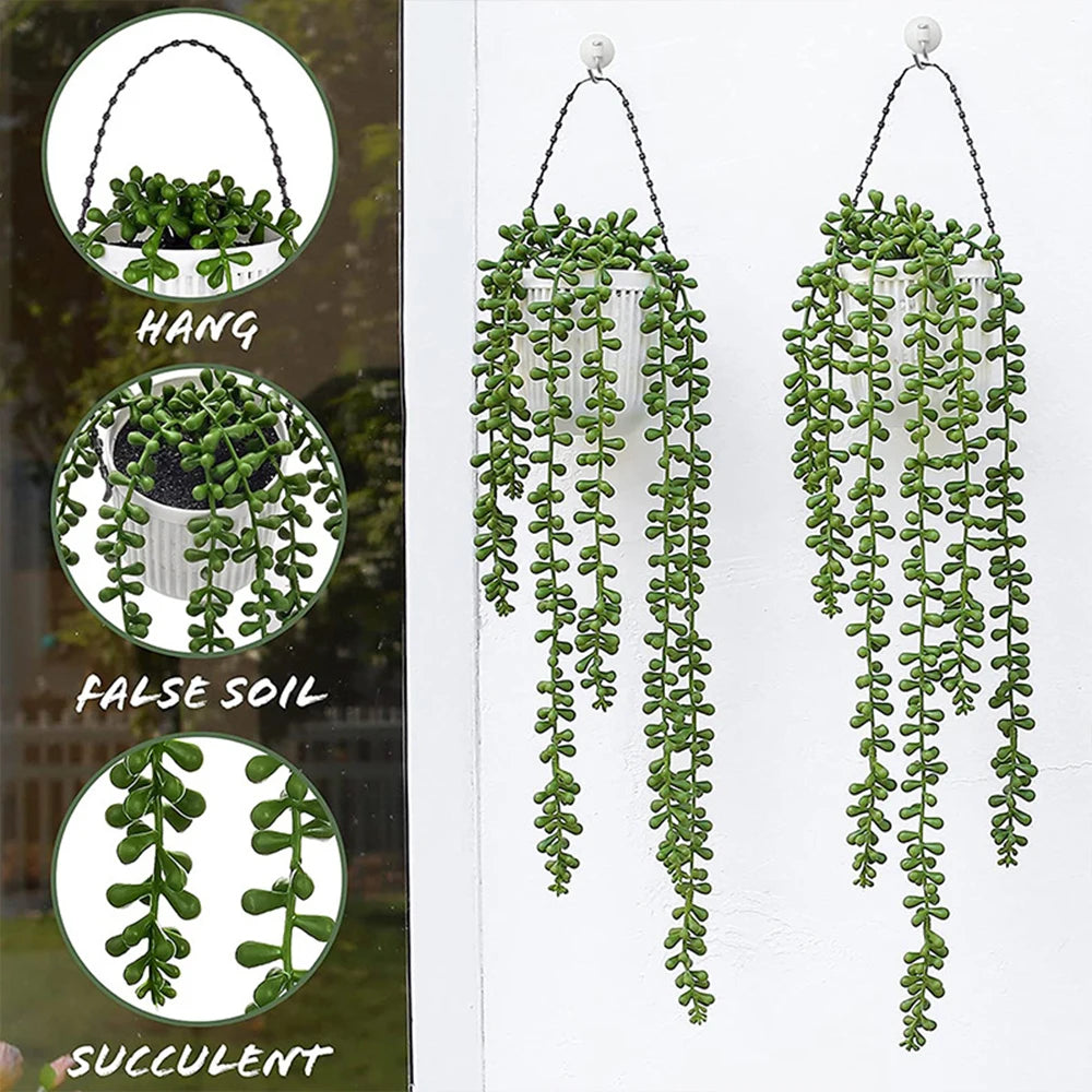 Greenery-Inspired Artificial Succulent Vine for Home and Party Decoration