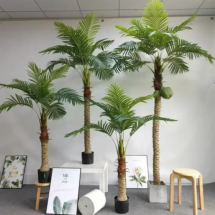 Tropical Silk Palm Tree - Indoor/Outdoor Decor Plant