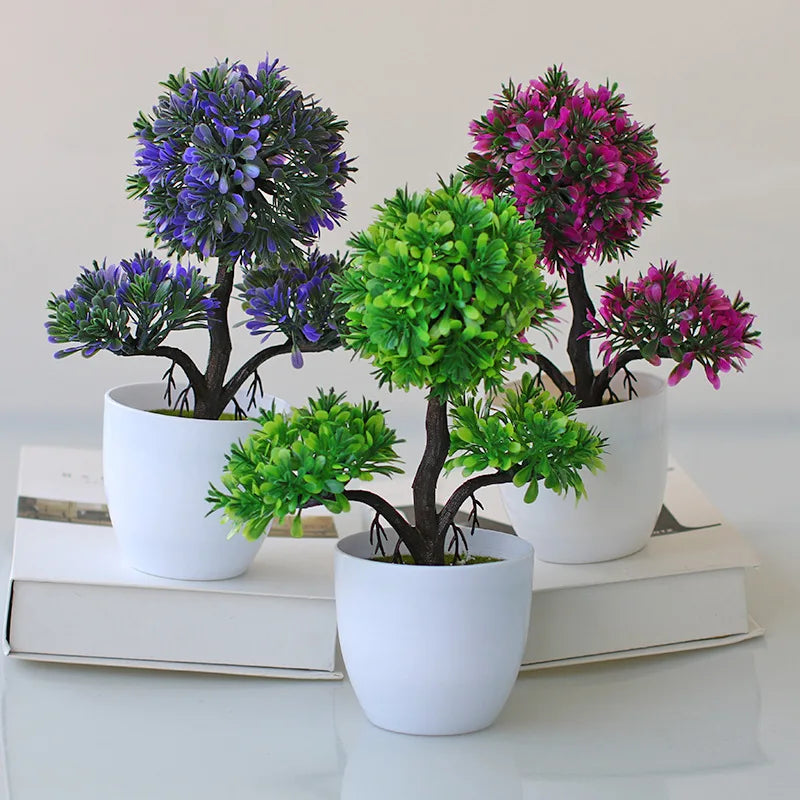 Chic Artificial Bonsai Plant for Effortless Indoor Greenery