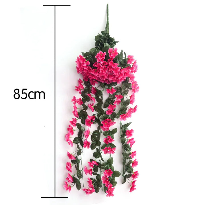 Silk Violet Hanging Flower Vines (2 Pcs)