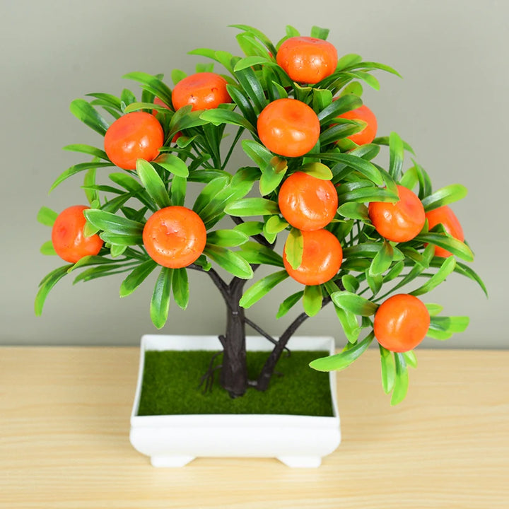 Artificial Green Bonsai Tree Set for Indoor and Outdoor Decoration