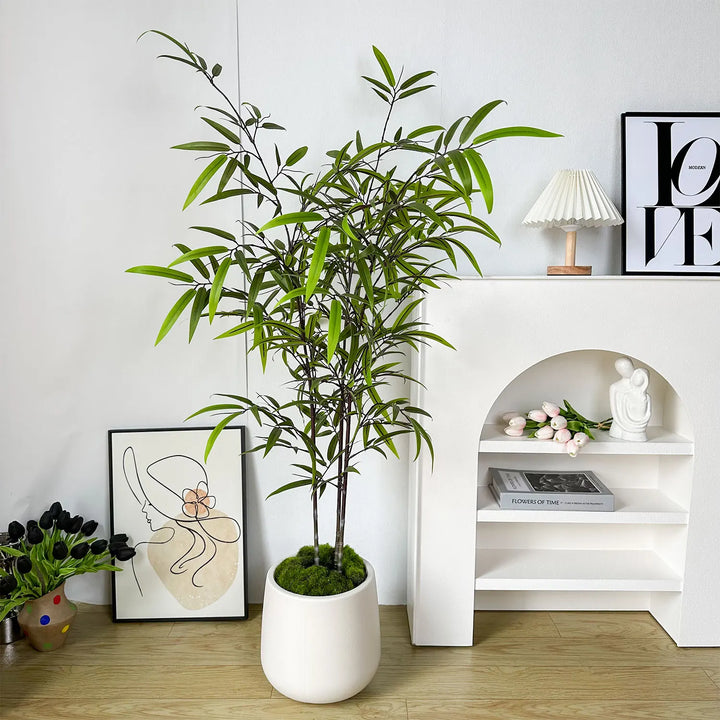 Vibrant Artificial Bamboo Plant Branch - Lifelike Home & Office Decor - 160CM