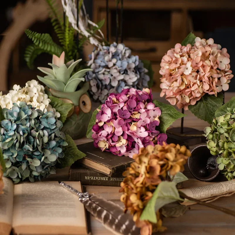 Hydrangea Silk Flower Bouquet Wedding Decoration