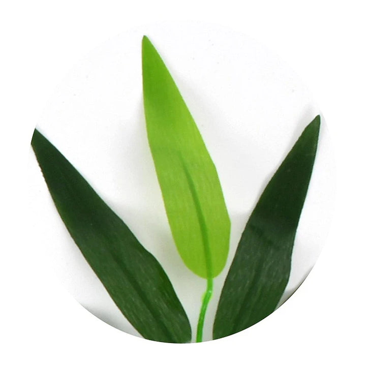 Artificial Bamboo Leaves & Branches Set - 50 Pieces for Wedding, Home, Garden, and Office Décor