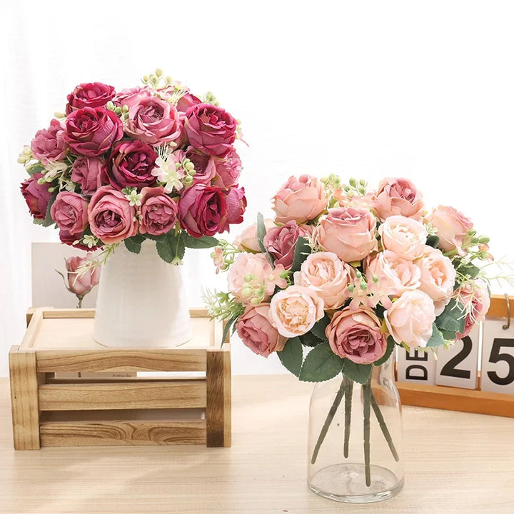 Artificial Peony Flower Bouquet Set - Home Wedding Decor