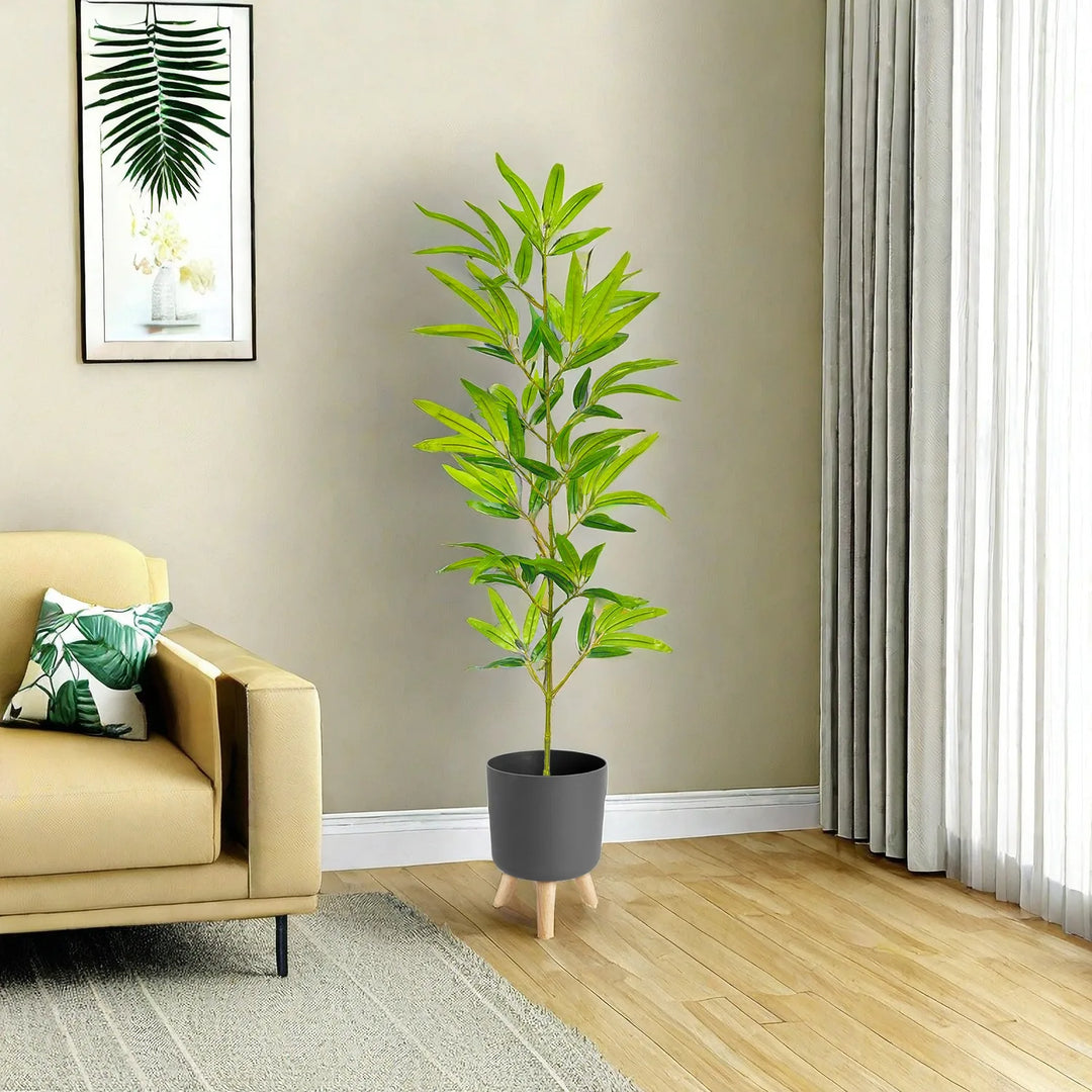 Lifelike Artificial Green Bamboo Branch - Premium Faux Plant for Home & Event Decoration