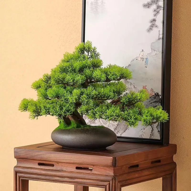 Natural Wood Root Base Bonsai Tree for Home Decor