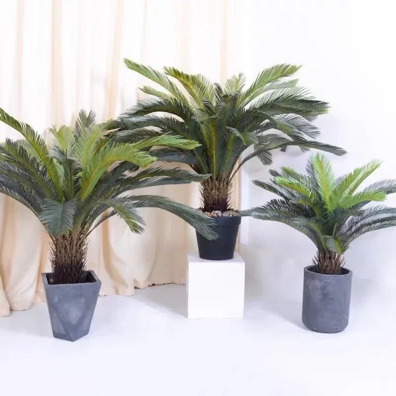 Artificial Potted Coconut Palm Tree - Indoor/Outdoor Fake Plant