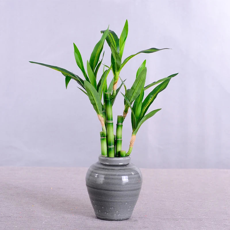 Artificial Silk Bamboo Plant Branch - Home Garden Decor