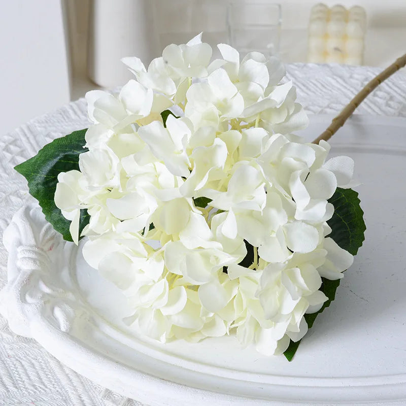 Silk Hydrangea Bouquet - Elegant 58cm Artificial Flowers for Wedding, Home, and Party Decor