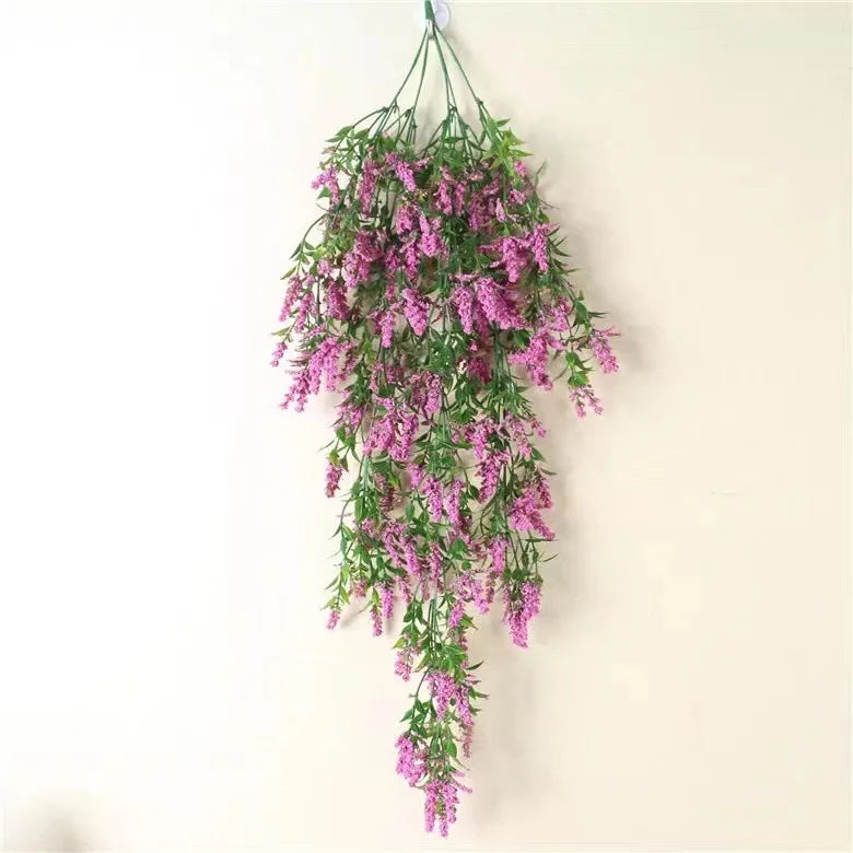 Artificial Lavender Bouquet Hanging Plants for Wedding Garden Home Decor