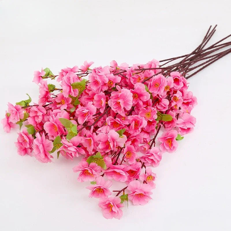 65cm Artificial Peach Blossom Tree Decoration - Festive Living Room Ornaments