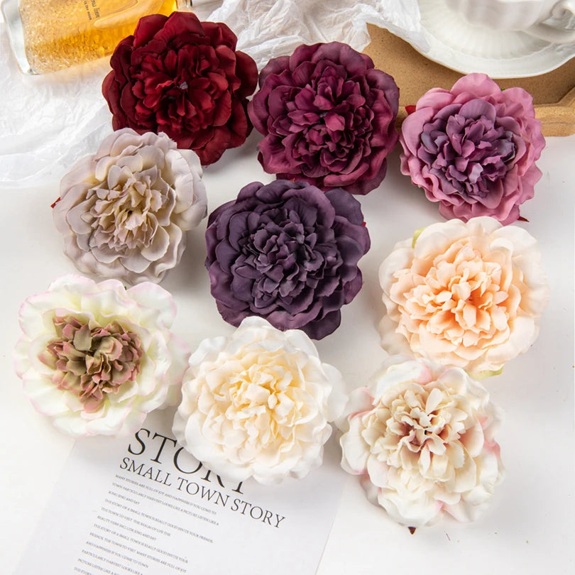 Elegant Silk Dahlia Artificial Flowers - Pack of 10