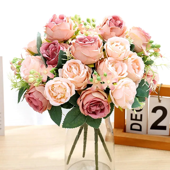 Artificial Peony Flower Bouquet Set - Home Wedding Decor