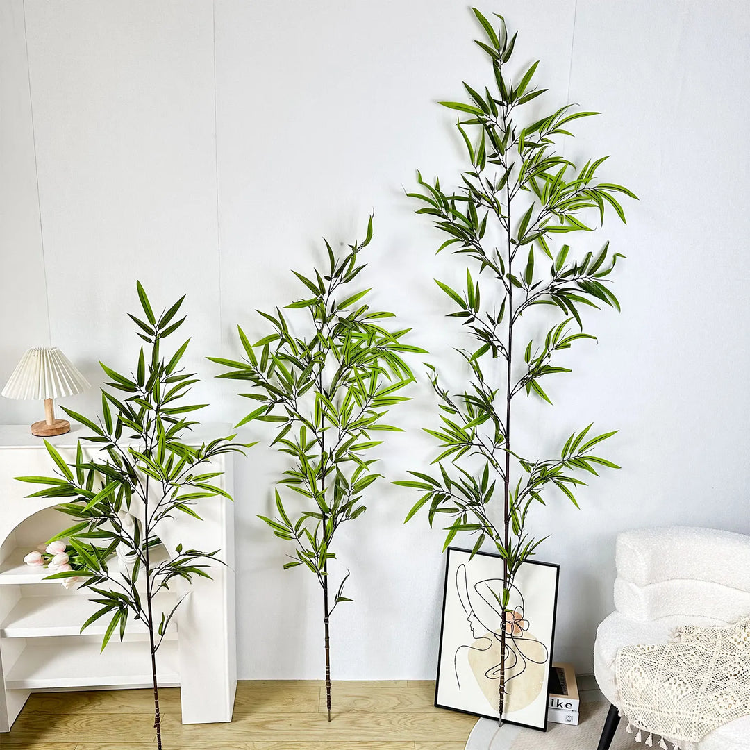 Vibrant Artificial Bamboo Plant Branch - Lifelike Home & Office Decor - 160CM