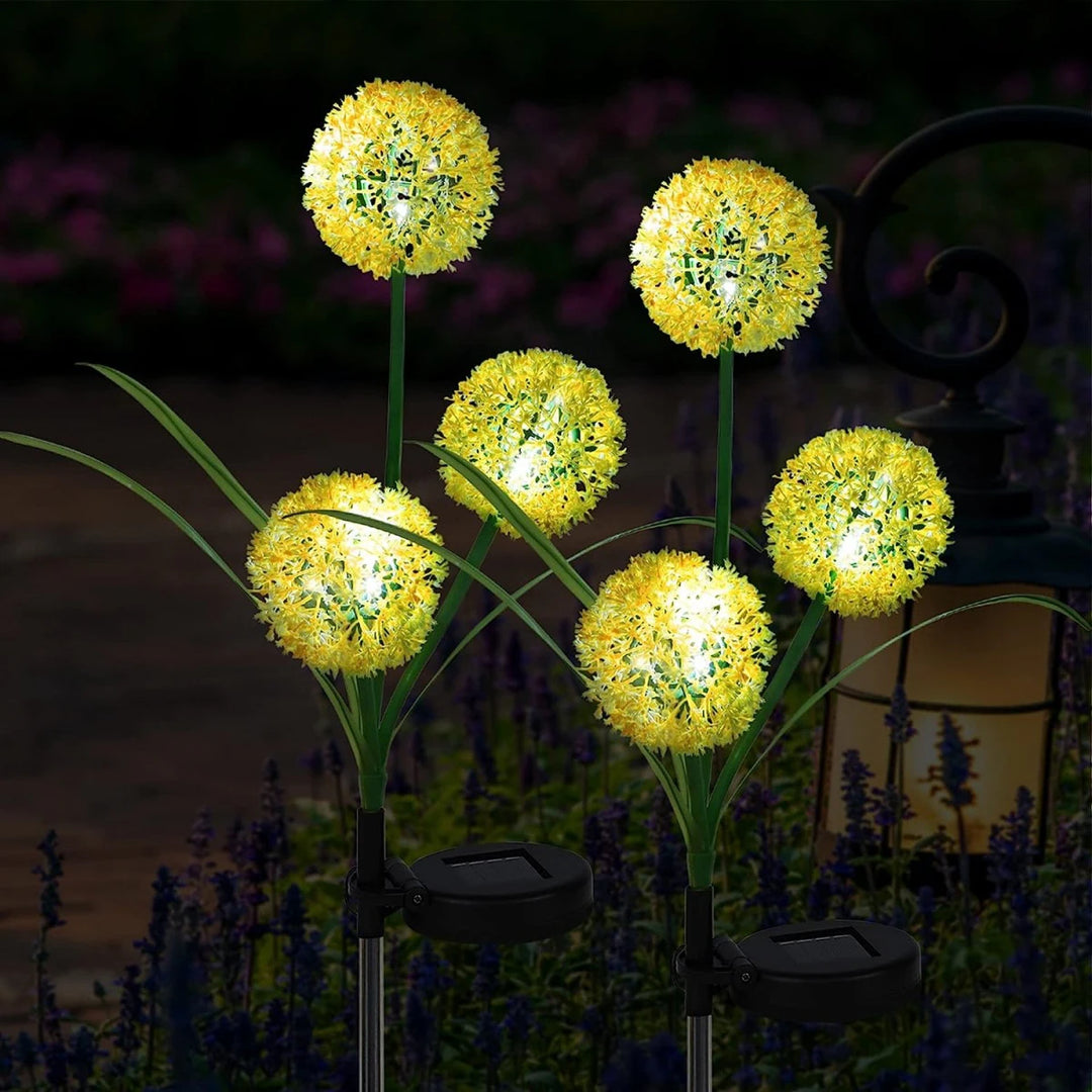 Solar LED Dandelion Flower Outdoor Decor Light for Garden and Patio