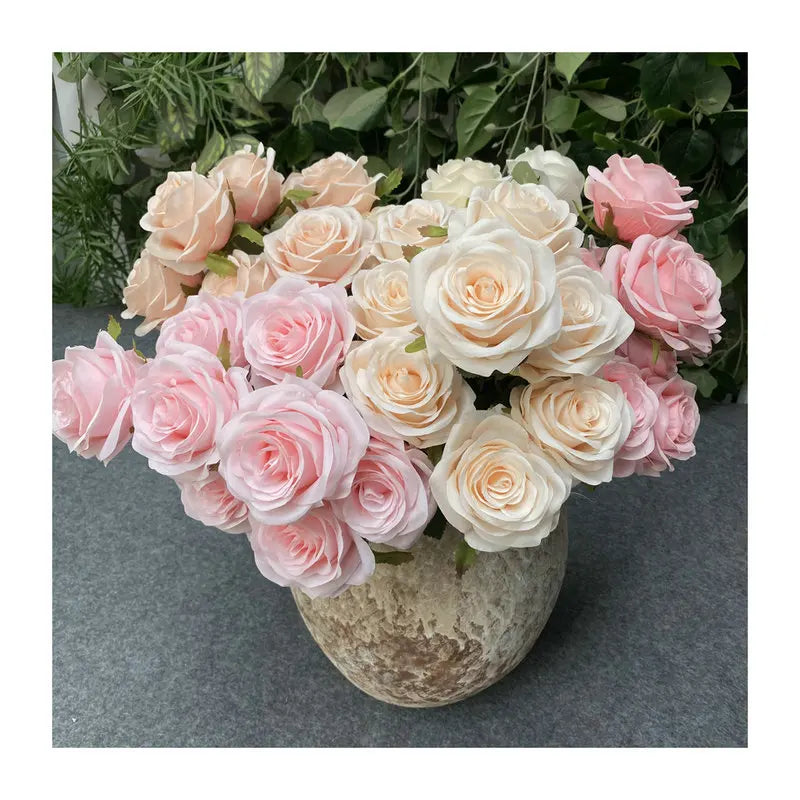 9-Head Rose Bouquet Wedding Decoration - Photography Props