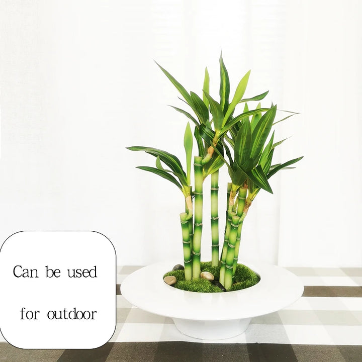 Artificial Silk Bamboo Plant Branch - Home Garden Decor