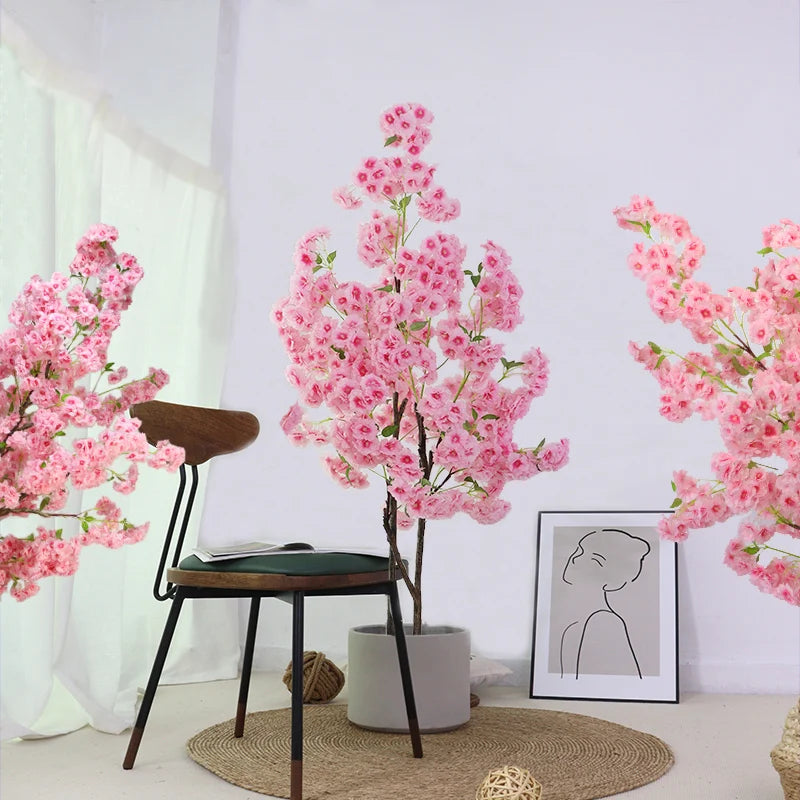 Cherry Blossom Bonsai Tree - Lifelike Artificial Plant for Home Decoration