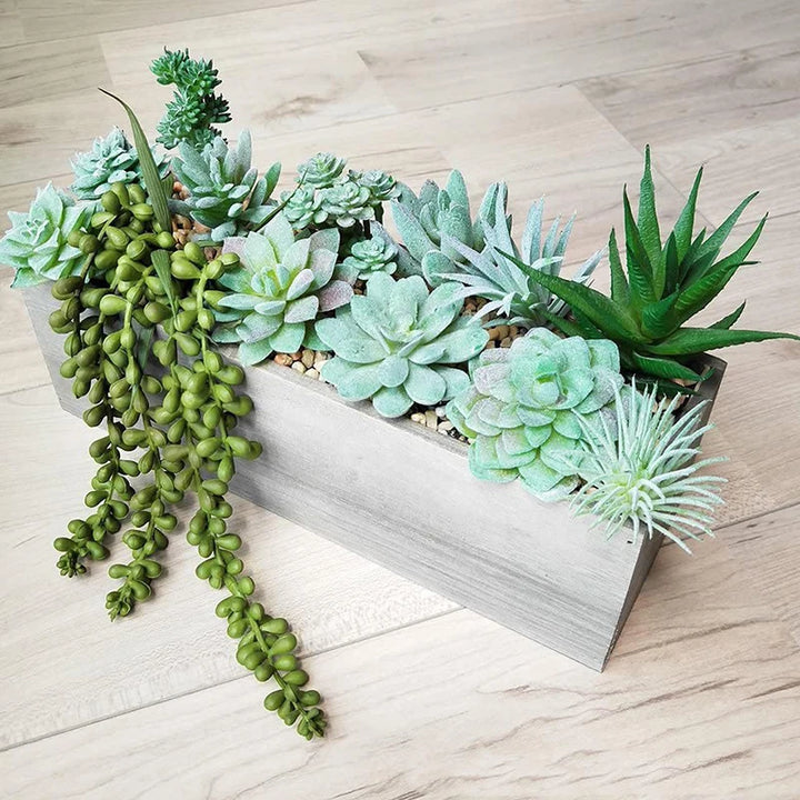 11-Piece Realistic Artificial Succulent Plant Set