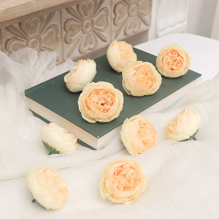 Silk Peony Faux Flowers Bundle - 5 Pieces