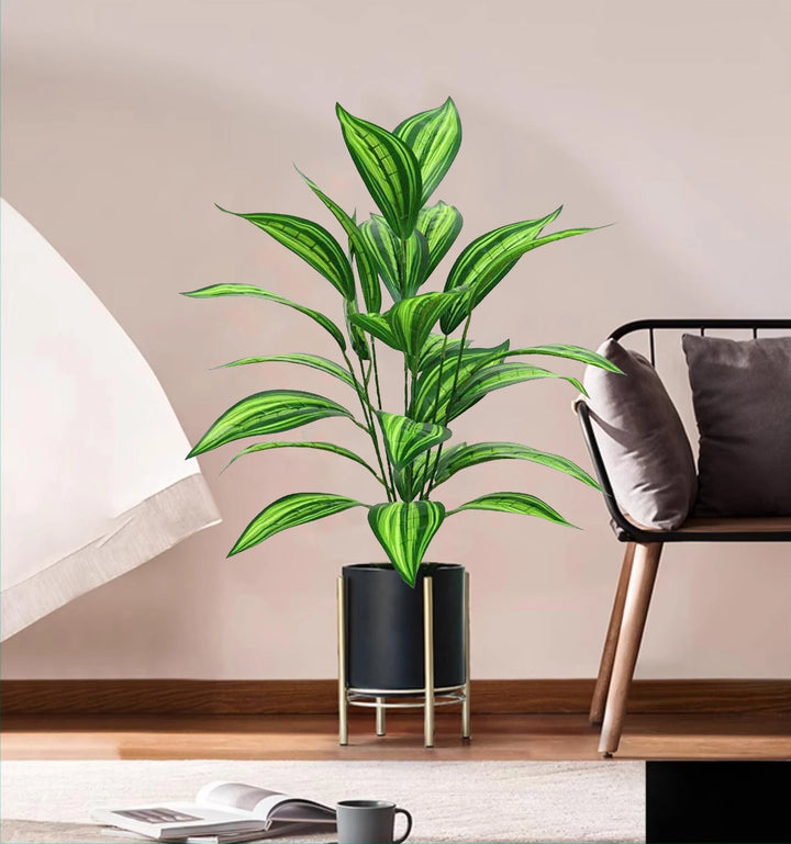 Artificial Magnolia Branches with Ficus Leaves - Home Garden Decoration