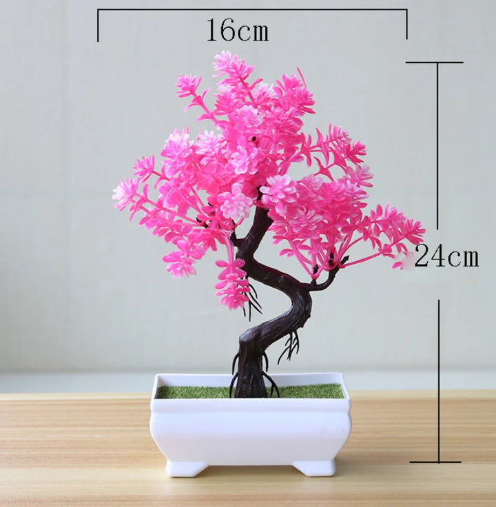 Chic Artificial Bonsai Plant for Effortless Indoor Greenery