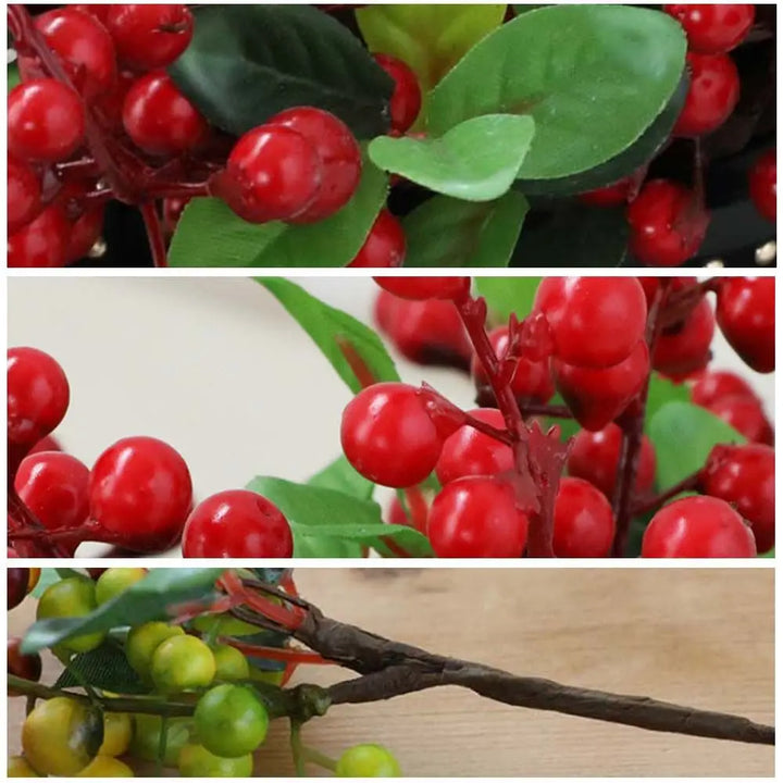 Vibrant Foam Berry Blueberry Decorative Artificial Plant Ornament