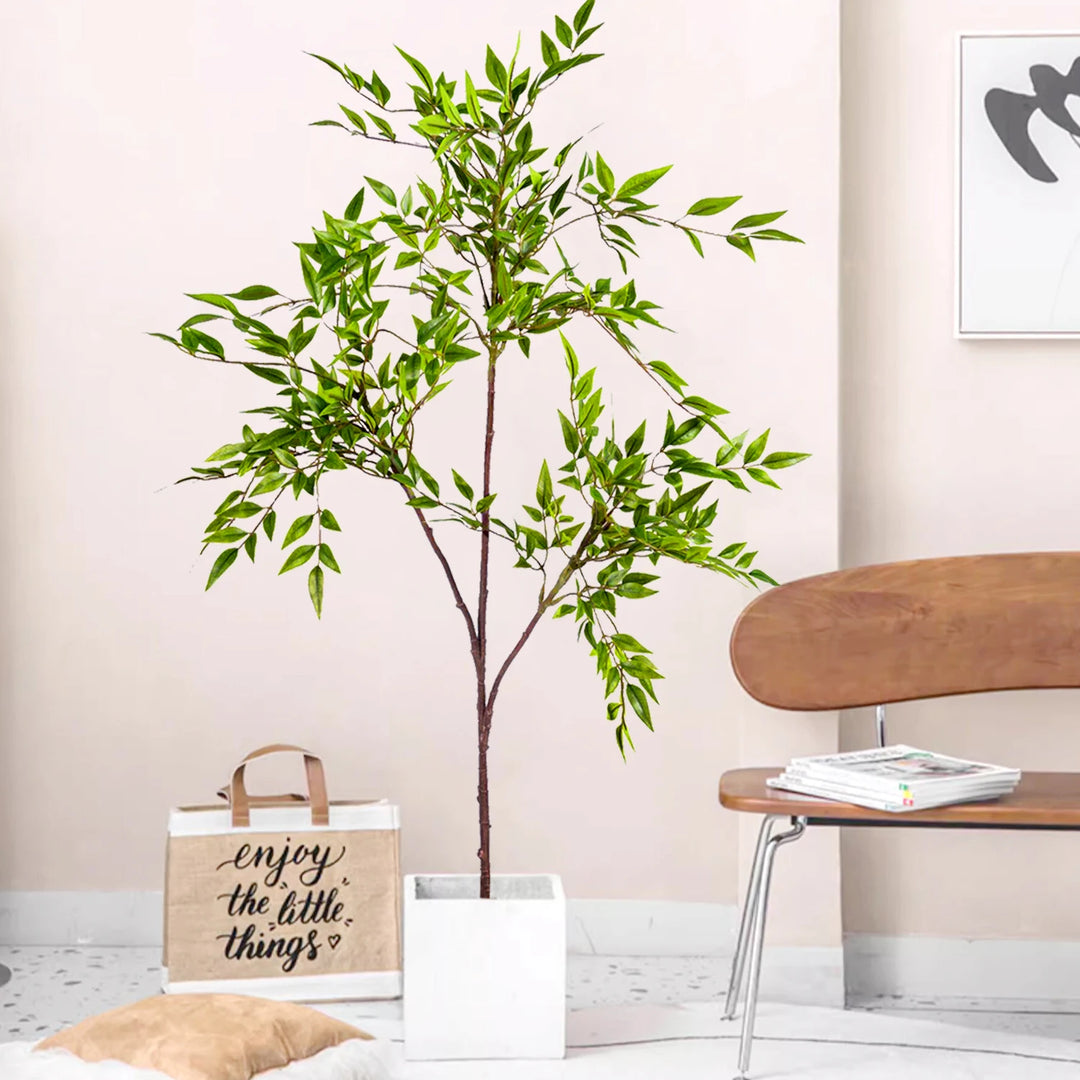 Artificial Blue Sky Bamboo Ficus Tree - Outdoor and Indoor Decor