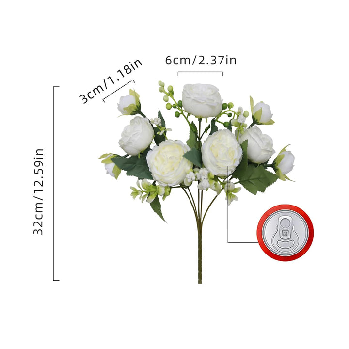 Lifelike White Silk Peony Bundle for Endless Decor Possibilities