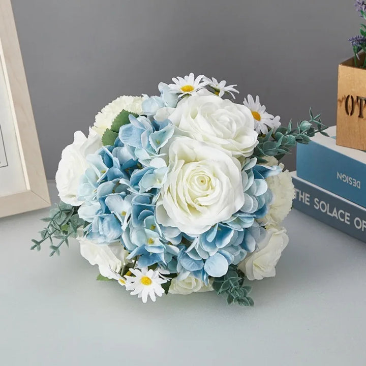 Elegant Wedding Bouquet with Handcrafted Flowers