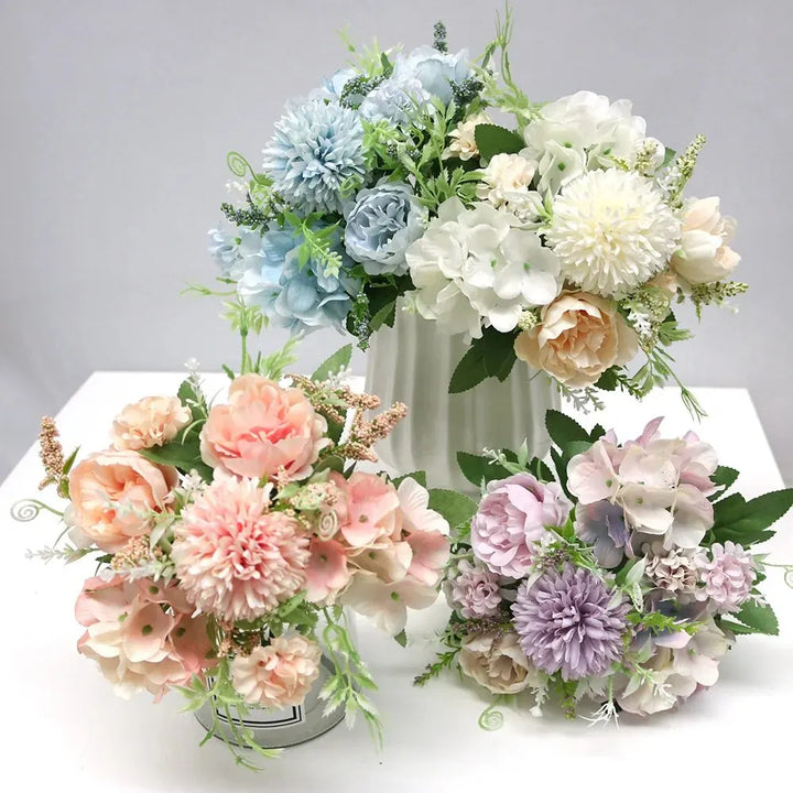 7-Fork Artificial Hydrangeas - Wedding and Home Decor Essential