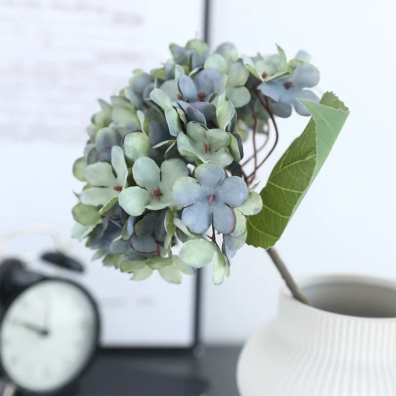 Autumn Hydrangea Silk Artificial Flower - Retro Style Home Decor