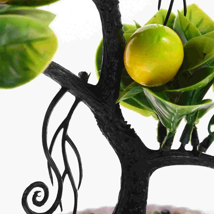 Lifelike Lemon Tree Bonsai with Faux Fruit - Versatile Home and Garden Ornamental Plant