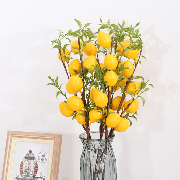 Fresh Style Artificial Lemon Branch for Home Decor and Party Dressing